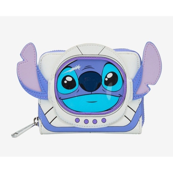 NEW! Loungefly Lilo & Stitch Spaceman Astronaut 626 Figural Backpack & WALLET - Picture 7 of 9